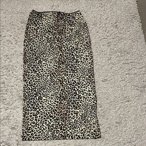 Streetwear Society Animal Print Maxi Skirt